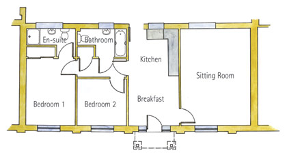Mews 1 and 3 Floorplan